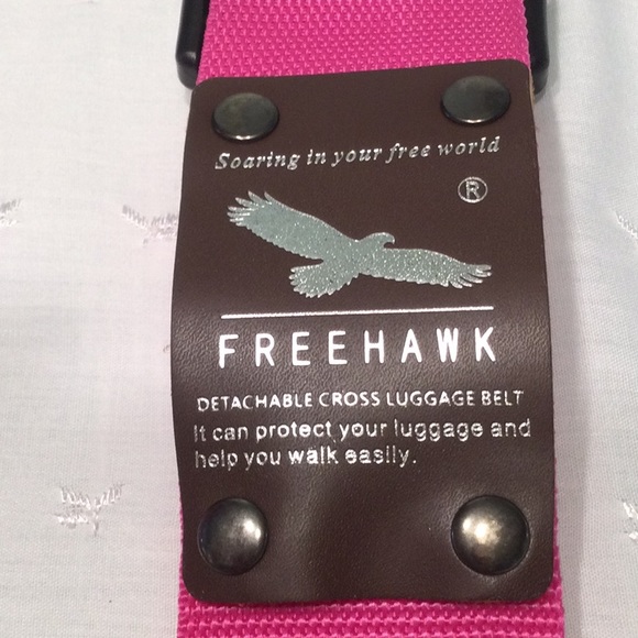 FreeHawk Rose Red 3 Digit Secure Password Lock Combination Cross Suitcase Belt - Picture 1 of 8